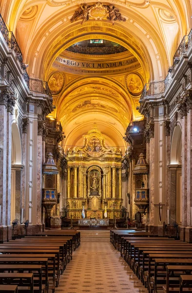 부에노스아이레스의 플라자데마요에 대성당의 내부와 — 스톡 사진