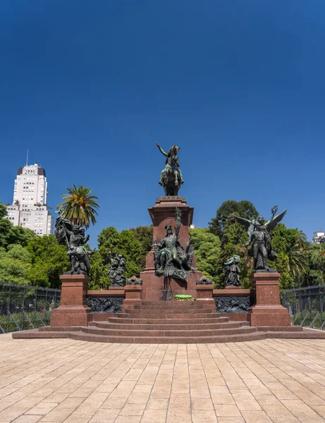 Panorama Equestrian Monument General Jose San Martin Buenos Aires Argentina — Stock Photo, Image