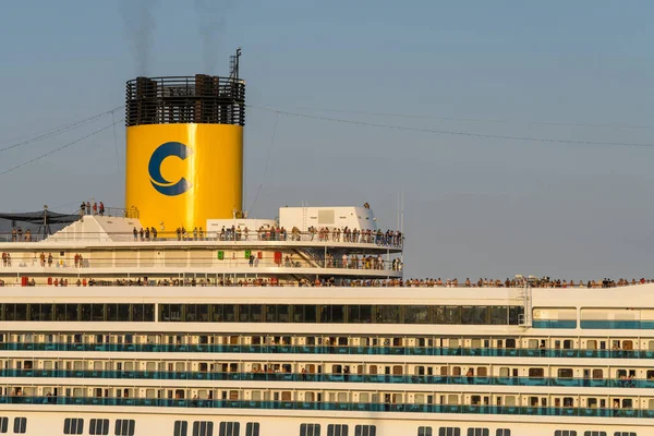 Buenos Aires Argentina Febrero 2023 Decks Costa Fortuna Cruise Ship — Foto de Stock