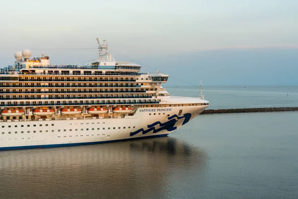 Buenos Aires Argentinië Februari 2023 Sapphire Princess Cruiseschip Verlaat Vroeg — Stockfoto