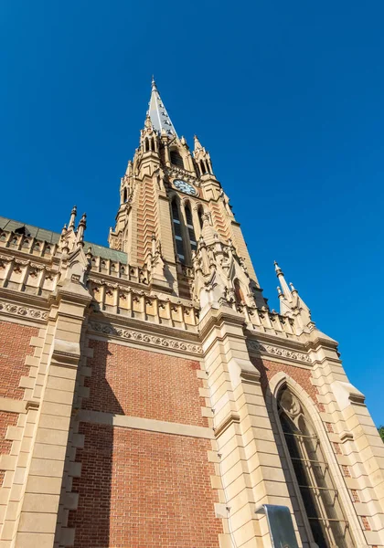 俯瞰阿根廷布宜诺斯艾利斯附近圣伊西德罗大教堂的尖塔 — 图库照片