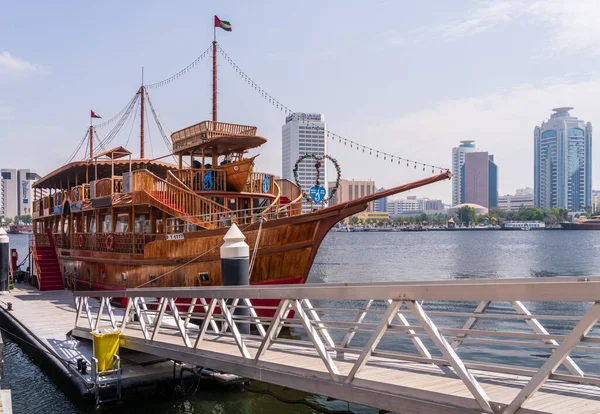 Dubai Emirati Arabi Uniti Marzo 2023 Più Grande Barca Crociera — Foto Stock