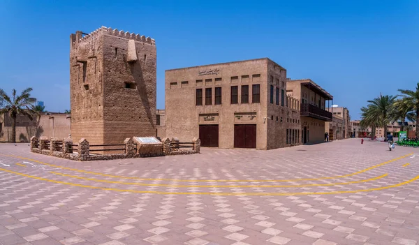 Dubai Uae March 2023 Wide Courtyard Entrance Shindagha District Museum — Stock Photo, Image