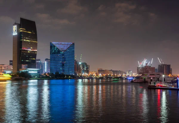 Dubai Оае Березня 2023 Дивитися Вниз Річці Дейри Туристичні Човни — стокове фото