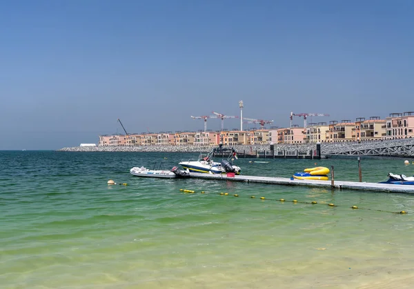 Dubai Körfezi Kıyısındaki Mer Inşaat Halindeki Yeni Daireler — Stok fotoğraf