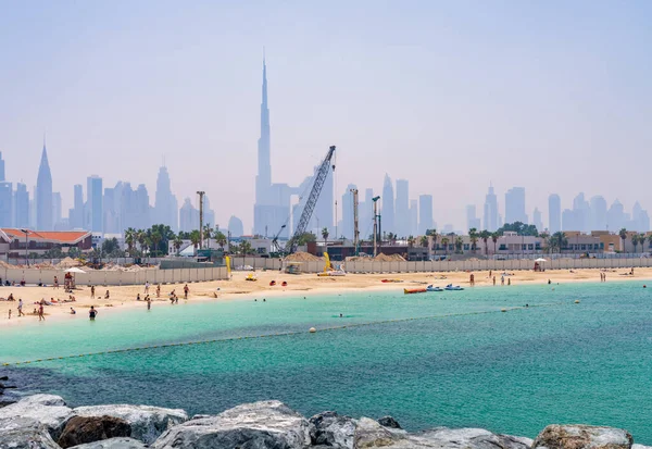 Novos Apartamentos Construção Mer Com Área Negócios Dubai — Fotografia de Stock