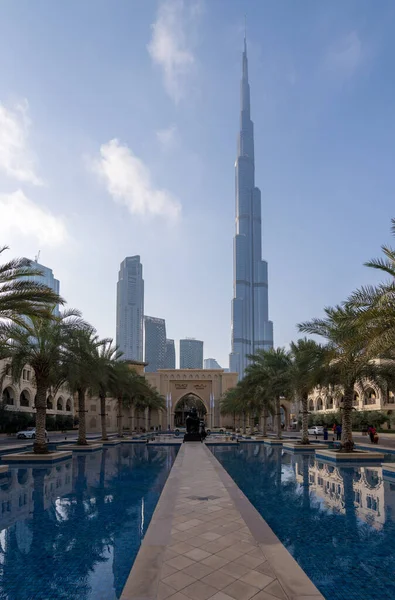 阿拉伯联合酋长国迪拜 2023年4月1日 商业区皇宫下城酒店入口 — 图库照片