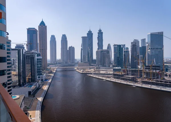 Dubai Uae April 2023 Skyline Business District Apartment Business Bay — Stock Photo, Image