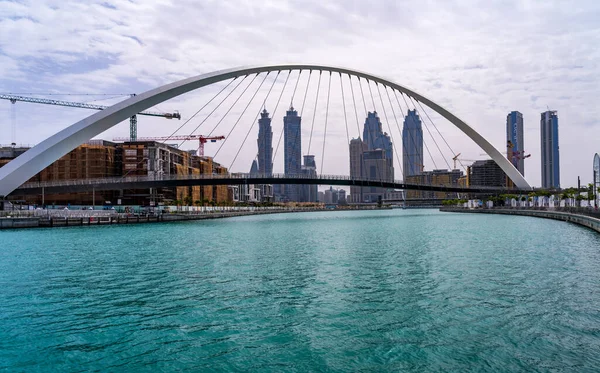 Dubai Bae Nisan 2023 Dubai Kanalı Boyunca Kanal Cephesi Apartman — Stok fotoğraf