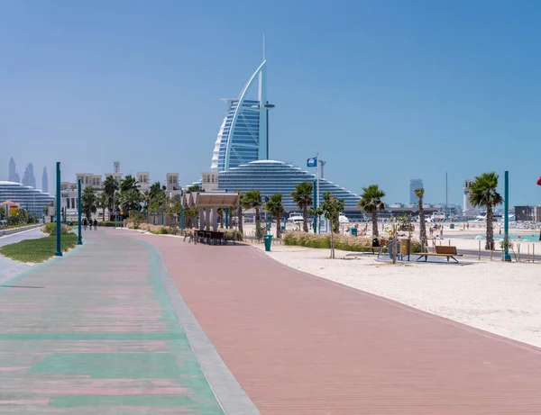 Dubai Deki Kite Beach Teki Yeşil Sıfır Noktası Koşu Parkuru — Stok fotoğraf