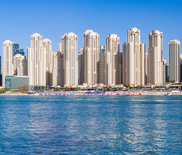 Panorama Nuevos Apartamentos Hoteles Primera Línea Mar Jumeirah Beach Residence — Foto de Stock