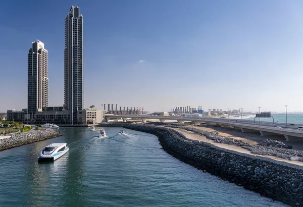 Průmyslová Elektrárna Úpravny Vody Okraji Pláže Jbr Dubaji — Stock fotografie