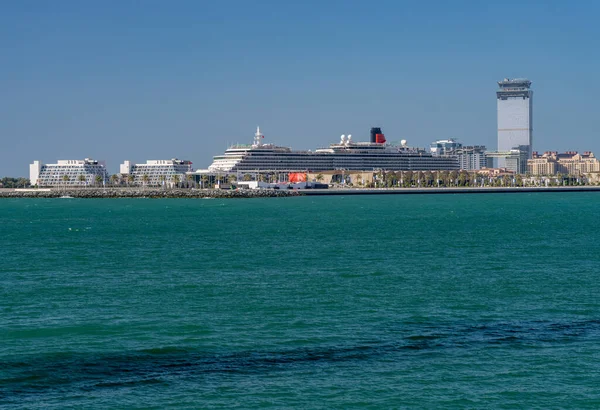 Dubai Emirati Arabi Uniti Aprile 2023 Nave Crociera Cunard Queen — Foto Stock