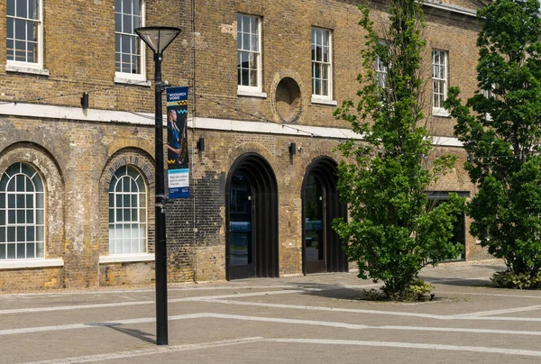 Woolwich London May 2023 Entrance Woolwich Works Culture Centre Royal — Stock Photo, Image