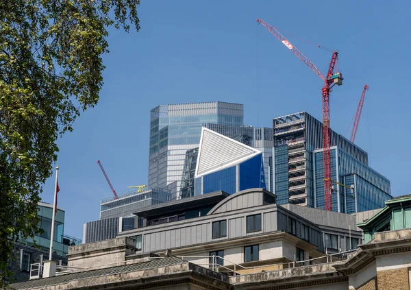 Bau Eines Neuen Bürohochhauses Finanzviertel Der City London — Stockfoto