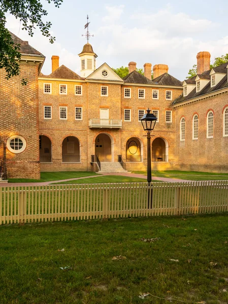 Achteraanzicht Van Het Wren Gebouw William Mary College Williamsburg Virginia — Stockfoto