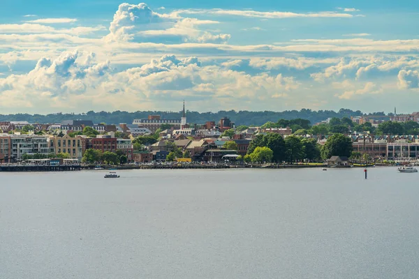 Aleksandria Czerwca 2023 Historyczne Miasto Aleksandria Nabrzeże Wzdłuż Rzeki Potomac — Zdjęcie stockowe