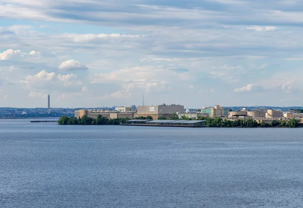 Washington Juni 2023 Vattenreningsverk Vid Floden Potomac — Stockfoto