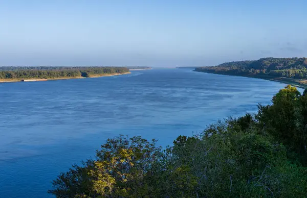 Άποψη Του Ποταμού Μισισιπή Από Την Πόλη Natchez Στο Μισισιπή — Φωτογραφία Αρχείου
