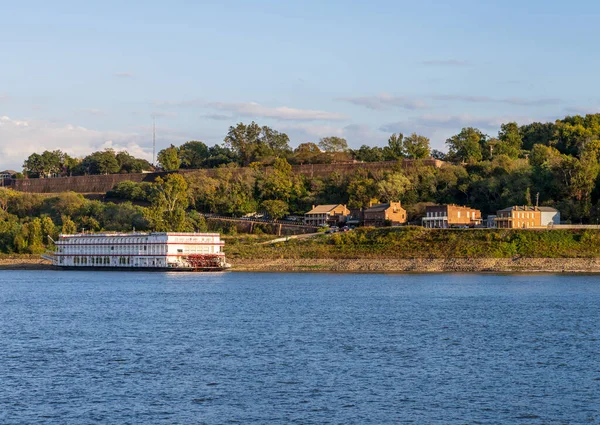 Natchez October 2023 Paddle Steamer River Cruise Boat American Countess — Stock Photo, Image