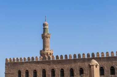 Kahire 'deki Selahaddin Kalesi' ndeki Muhammed Ali Paşa Camii 'nde küçük bir minare.