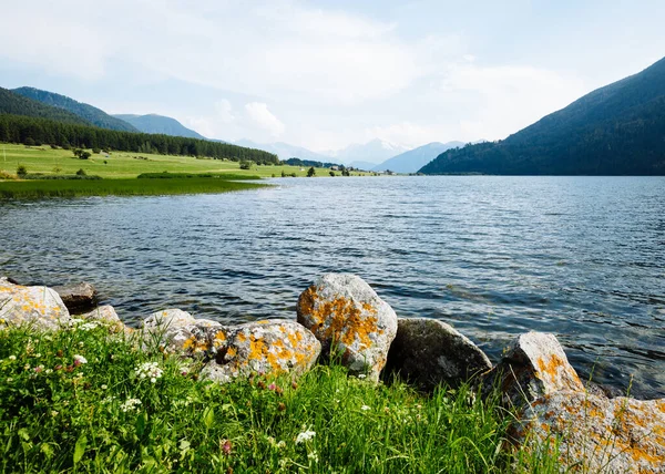 Great View Alpine Valley Haidersee Lake Picturesque Gorgeous Scene Location — Stock Photo, Image
