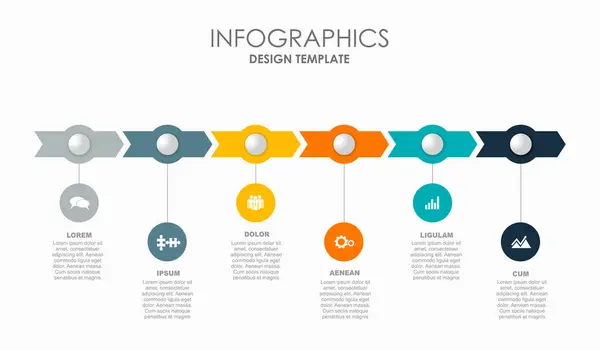 Infografik Design Vorlage Mit Platz Für Ihren Text Vektorillustration lizenzfreie Stockvektoren