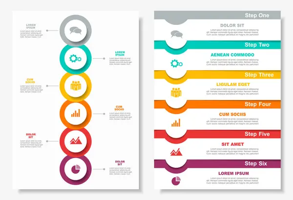 Infographic Design Template Place Your Text Vector Illustration Royalty Free Stock Vectors