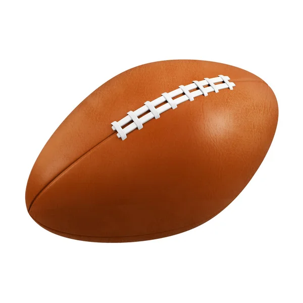American Football Ball Isolated White Background Rendering — Stock Photo, Image