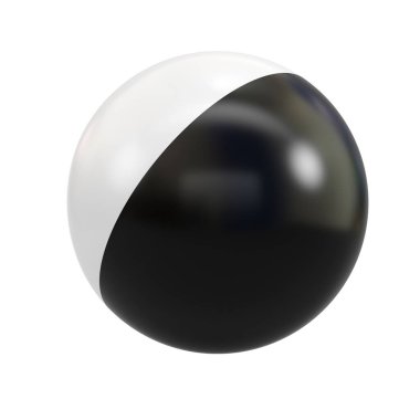 Abstract geometric figure isolated on white background. 3d rendering