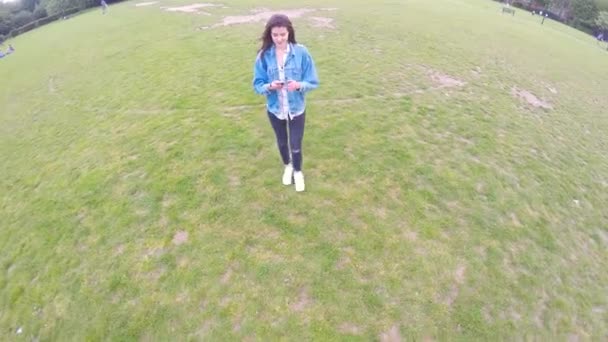런던에서 공원에서 라이프 스타일 — 비디오
