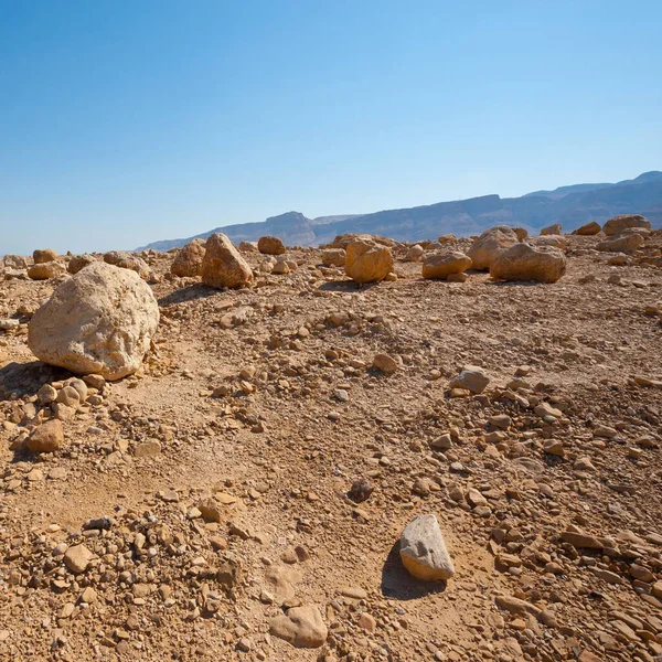 Δες Νεκρά Θάλασσα Από Την Ιουδαϊκή Έρημο — Φωτογραφία Αρχείου