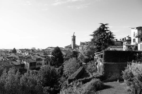 Město Bergamo Skládá Starého Jádra Zdmi Známého Jako Citt Alta — Stock fotografie