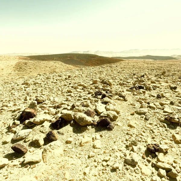 Скелясті Пагорби Пустелі Негев Островилі — стокове фото