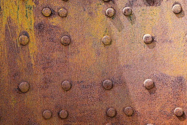 Eski Paslı Bir Metal Levha Şeklinde Endüstriyel Arka Plan — Stok fotoğraf