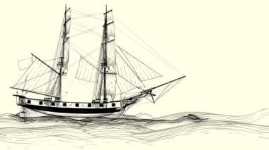 Dalgalarda yüzen kadim bir yelkenli gemisinin oyması gibi stilize edilmiş.