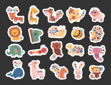 Çiçeklerle süslenmiş sevimli çizgi film yaratıklarıyla İskandinav tarzında hazırlanmış çiçek karakteri resimleriniz ve yaratıcı tasarım projeleriniz için etkileyici pozlar veriyor.