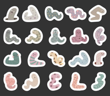 İskandinav tarzında hazırlanmış solucanlı karakter farklı şirin pozlar veriyor. Çizimlerden hoşlanan hayvan severler için mükemmel poz veriyor. Kartlar, posterler, ürünler ve dekorasyonlar.