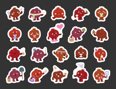 İskandinav tarzında hazırlanmış, komik duygular ve farklı pozlar sergileyen, peri, okuma, çalışma, spor, yemek, sevgililer günü, kutlama, akıllı telefon, uçurtma, hediye