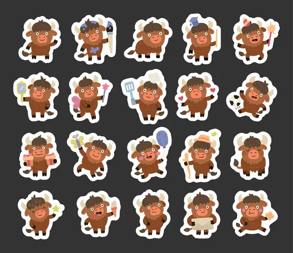 Bizon tapılası karakteri İskandinav tarzında birçok çekici duygu ve farklı pozlarla hazırlandı. Doğum günü kutlaması, mezuniyet, yemek pişirme, spor, sevgililer günü ve fantezi aktiviteleri dahil.