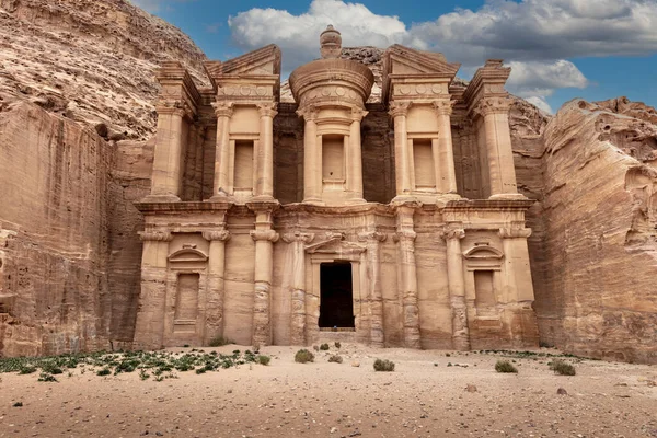 Petra Antik Kentinde Bir Manastır Ürdün — Stok fotoğraf