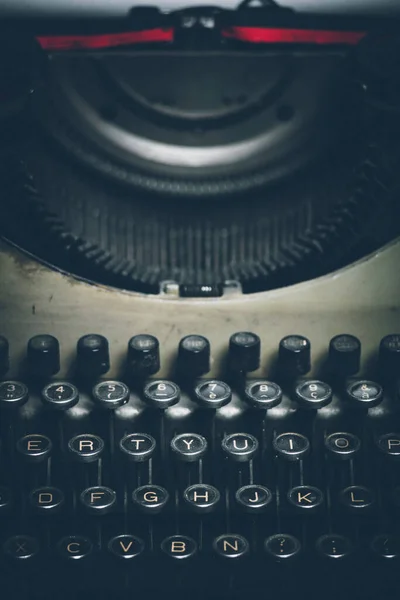 Old Dirty Typewriter Background — Stock Photo, Image