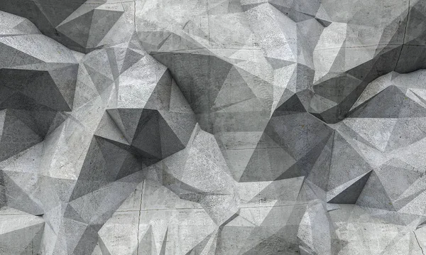具体的な幾何学的な3Dレンダリングの背景 — ストック写真