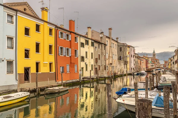 Widok Kanał Chioggia Mała Wenecja — Zdjęcie stockowe