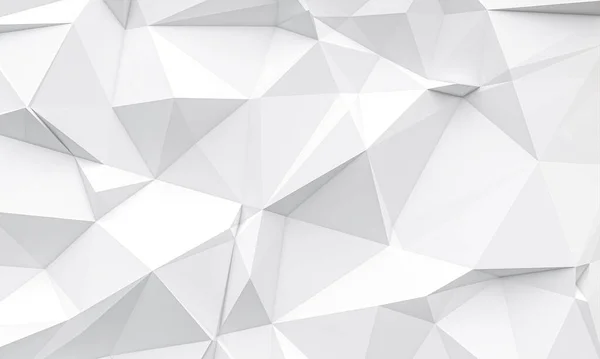 Візуалізація Білого Геометричного Багатокутника Фону — стокове фото