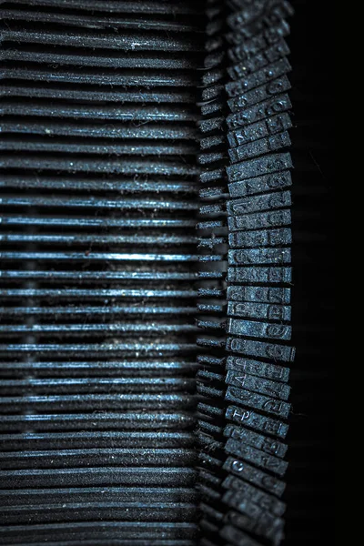 Detail Dirty Old Typewriter — Stock Photo, Image