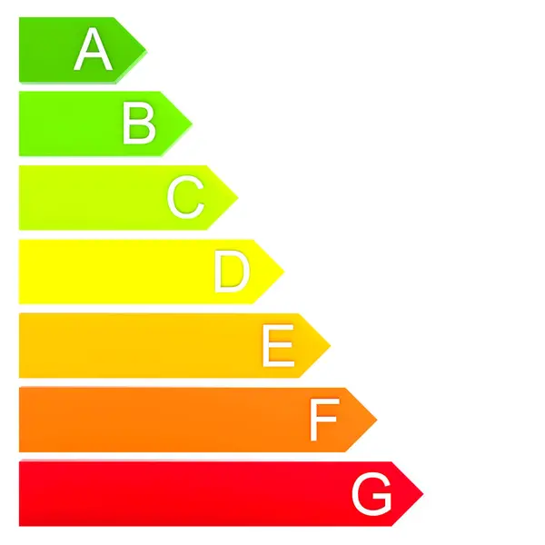 Classification Énergétique Avec Barres Fléchées Rendu — Photo