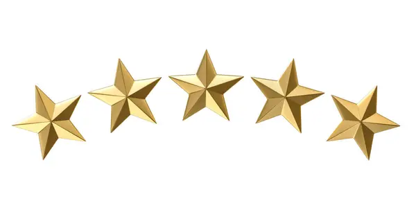 Golden Stars Evaluation Rating Achievement Concept — Stock Photo, Image