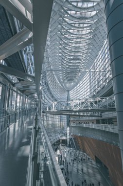 Tokyo Uluslararası Forumu Modern cam ve çelik mimari