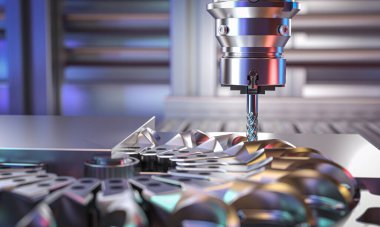 Cnc Değirmen Makinesi Metal bölüm 3d oluşturma